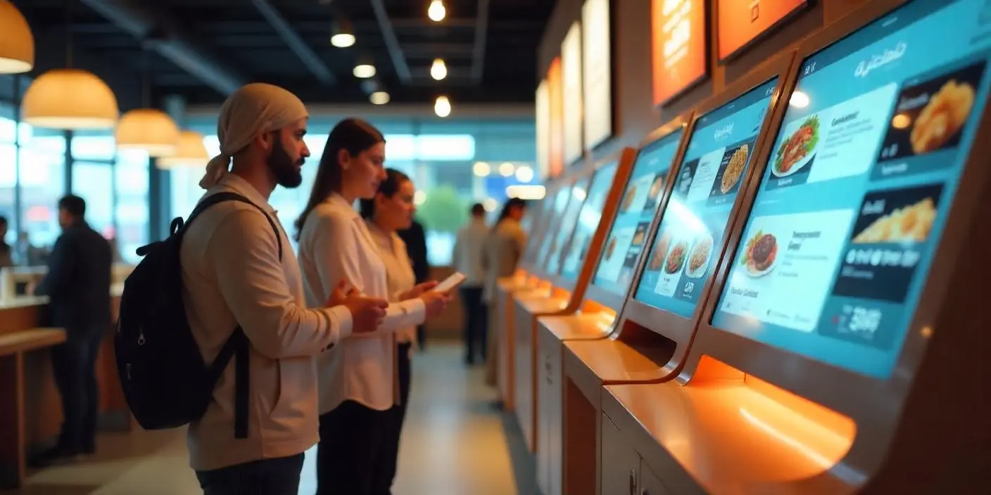 Restaurants 7 Smart ordering system, AI ordering technology, restaurant digital ordering, improve customer satisfaction, automated ordering for QSR, self-ordering kiosks benefits