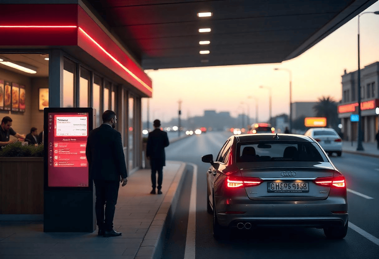Drive thru | drive thru restaurants | Best Drive Thru System in saudi | Drive thru System | Drive Thru Solution in Saudi | Drive Thru Solution in riyadh | Drive Thru Solution in jeddah | Drive Thru Solution in al-khobar | Drive Thru Solution in UAE | Drive Thru Solution in Egypt | Outdoor Digital Menu Board | CMS Software | Drive thru speaker post | Drive Thru Audio Solution in saudi |