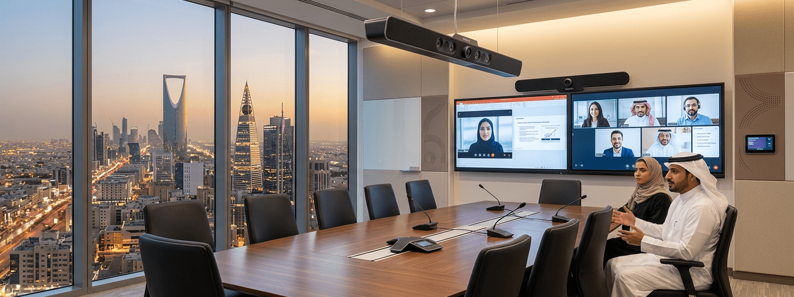 conference room solutions Meeting room solutions Conference room technology Smart meeting rooms Video conferencing solutions Meeting room systems Collaborative meeting solutions Meeting room management systems Interactive meeting room solutions Smart conference room systems Meeting room audio-visual systems Meeting room control systems Digital screen for meeting rooms Corporate meeting room solutions Meeting room solutions for remote teams Virtual meeting room solutions Meeting room solutions in Riyadh Conference room solutions in Jeddah Meeting room systems in Al-Khobar Video conferencing solutions in Makkah Smart meeting rooms in Riyadh Meeting room management in Jeddah AV integration for meeting rooms in Makkah