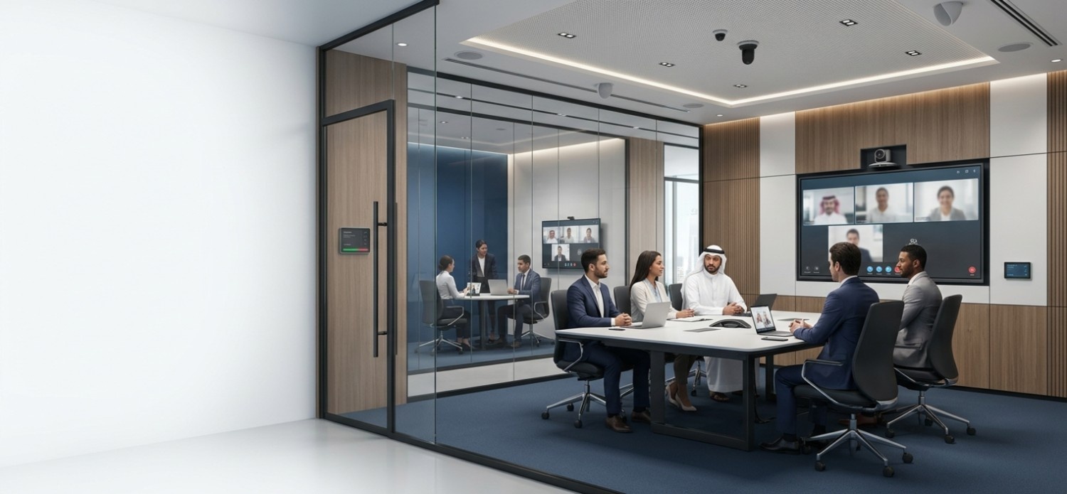 conference room solutions Meeting room solutions Conference room technology Smart meeting rooms Video conferencing solutions Meeting room systems Collaborative meeting solutions Meeting room management systems Interactive meeting room solutions Smart conference room systems Meeting room audio-visual systems Meeting room control systems Digital screen for meeting rooms Corporate meeting room solutions Meeting room solutions for remote teams Virtual meeting room solutions Meeting room solutions in Riyadh Conference room solutions in Jeddah Meeting room systems in Al-Khobar Video conferencing solutions in Makkah Smart meeting rooms in Riyadh Meeting room management in Jeddah AV integration for meeting rooms in Makkah