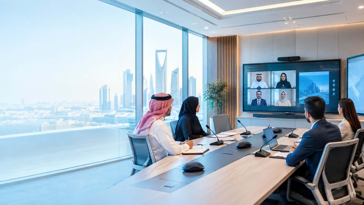 conference room solutions Meeting room solutions Conference room technology Smart meeting rooms Video conferencing solutions Meeting room systems Collaborative meeting solutions Meeting room management systems Interactive meeting room solutions Smart conference room systems Meeting room audio-visual systems Meeting room control systems Digital screen for meeting rooms Corporate meeting room solutions Meeting room solutions for remote teams Virtual meeting room solutions Meeting room solutions in Riyadh Conference room solutions in Jeddah Meeting room systems in Al-Khobar Video conferencing solutions in Makkah Smart meeting rooms in Riyadh Meeting room management in Jeddah AV integration for meeting rooms in Makkah